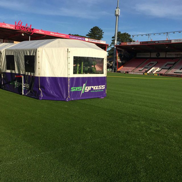 SISGrass, Hybrid pitch, grass, reinforced grass, hybrid technology, AFC Bournemouth