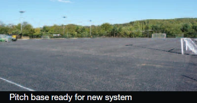 old synthetic pitch