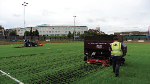 SIS Pitches, returf pitch, maintenance of SISGrass, hybrid grass resurface