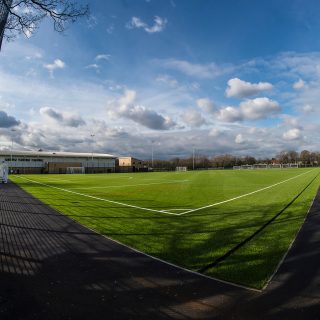 pitch surrounds, Peter May sports centre, full construction, commercial use, synthetic, artificial, hybrid, natural