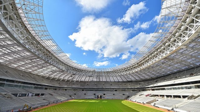 Russia at Luzhniki Stadium, 2018 World Cup, SISGrass, hybrid technology, SISAir, reinforced natural turf pitch, SIS Pitches