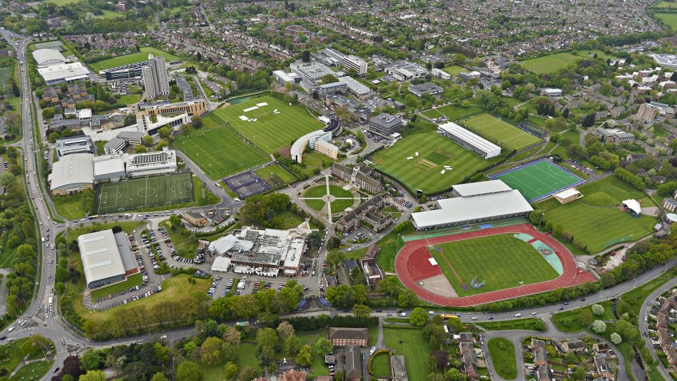Loughborough University Campus Aerial Views SIS Pitches